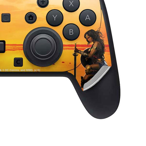 DC Comics Wonder Woman Character Movie Poster Nintendo Switch 2 (2025) Pro Controller Skin