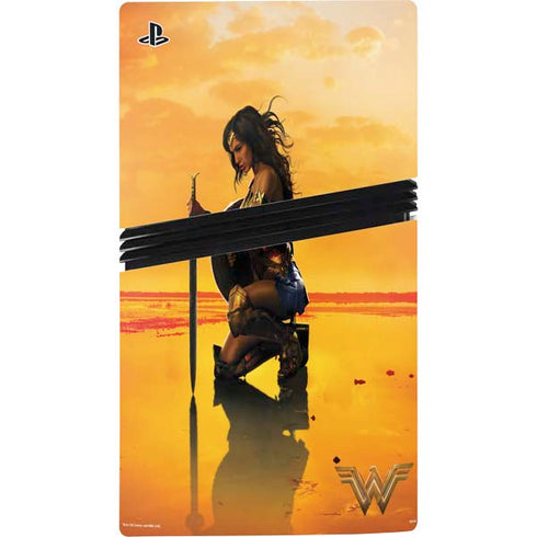 DC Comics Wonder Woman Character Movie Poster PS5 Pro Console Skin
