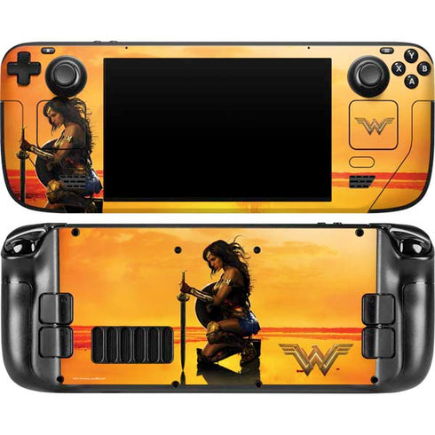 DC Comics Wonder Woman Character Movie Poster Steam Deck Handheld Gaming Computer OLED Skin
