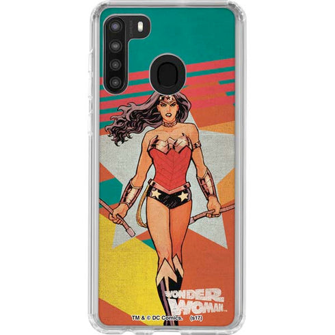 DC Comics Wonder Woman New 52 Comic Cover #23 Art By Cliff Chiang Galaxy A21 Clear Case