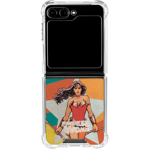 DC Comics Wonder Woman New 52 Comic Cover #23 Art By Cliff Chiang Galaxy Z Flip6 Clear Case