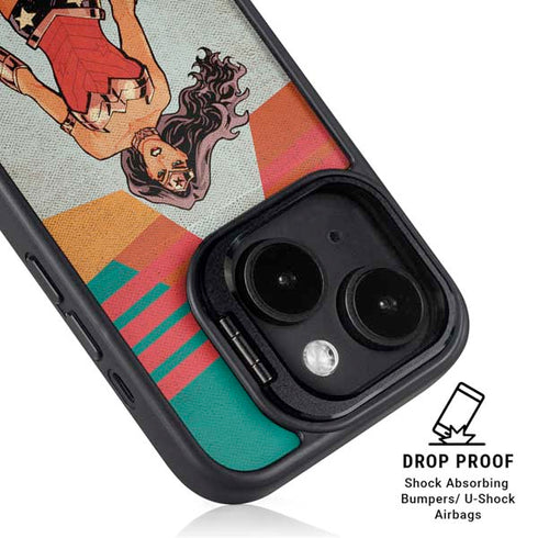 DC Comics Wonder Woman New 52 Comic Cover #23 Art By Cliff Chiang iPhone 15 Plus Kickstand Case