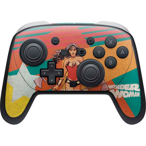 DC Comics Wonder Woman New 52 Comic Cover #23 Art By Cliff Chiang Nintendo Switch 2 (2025) Pro Controller Skin