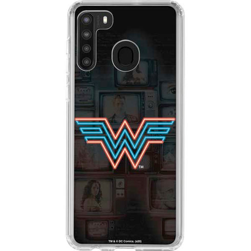 Wonder Woman 1984 (2020) Neon Logo Galaxy A21 Clear Case