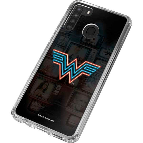 Wonder Woman 1984 (2020) Neon Logo Galaxy A21 Clear Case