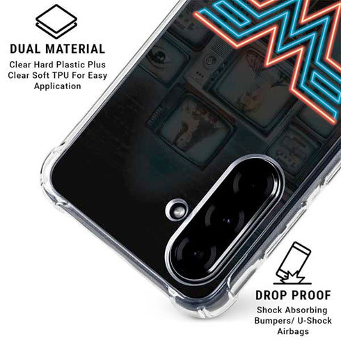 Wonder Woman 1984 (2020) Neon Logo Galaxy A36 5G Clear Case