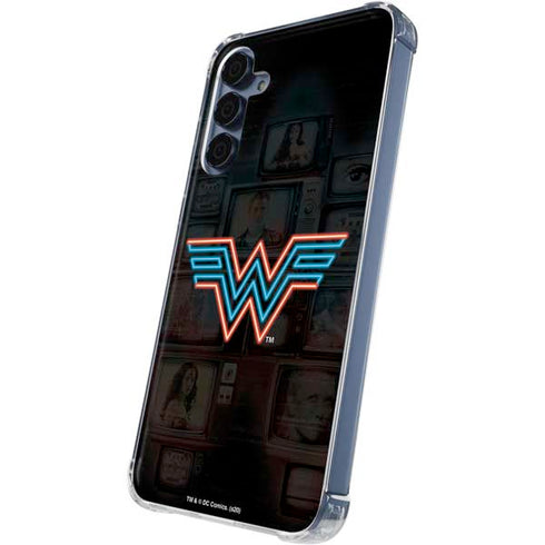 Wonder Woman 1984 (2020) Neon Logo Galaxy A55 5G Clear Case