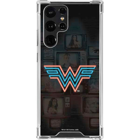 Wonder Woman 1984 (2020) Neon Logo Galaxy S23 Ultra Clear Case