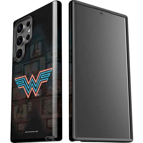 Wonder Woman 1984 (2020) Neon Logo Galaxy S23 Ultra Pro Case