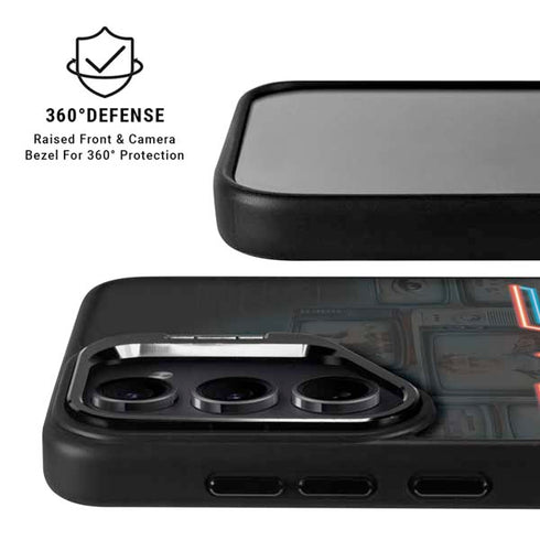 Wonder Woman 1984 (2020) Neon Logo Galaxy S24 Ultra Kickstand Case