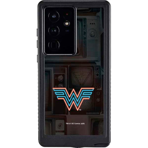 Wonder Woman 1984 (2020) Neon Logo Galaxy S24 Ultra Waterproof Case