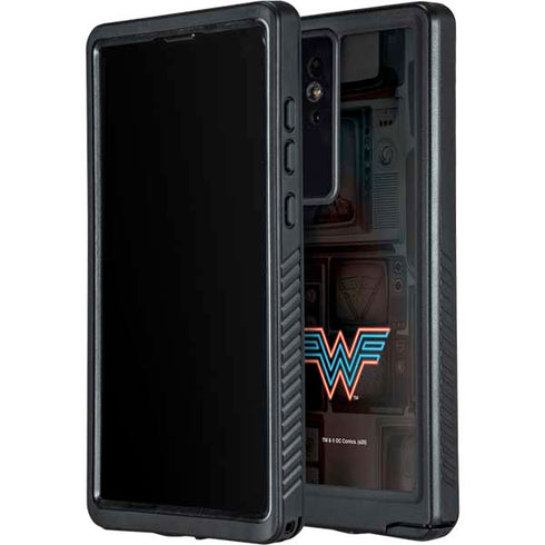 Wonder Woman 1984 (2020) Neon Logo Galaxy S24 Ultra Waterproof Case