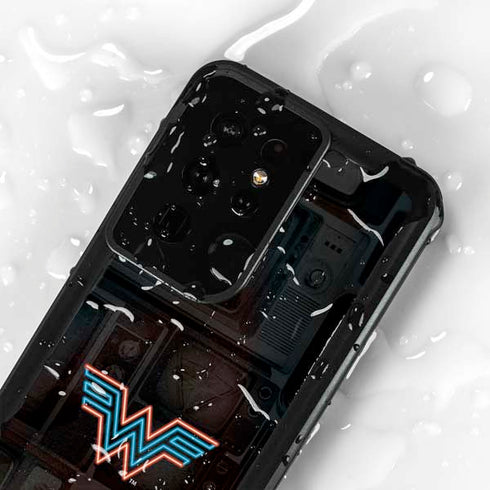 Wonder Woman 1984 (2020) Neon Logo Galaxy S24 Ultra Waterproof Case