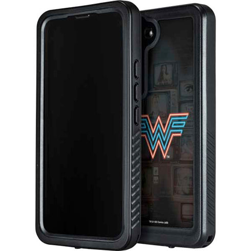Wonder Woman 1984 (2020) Neon Logo Galaxy S24 Waterproof Case