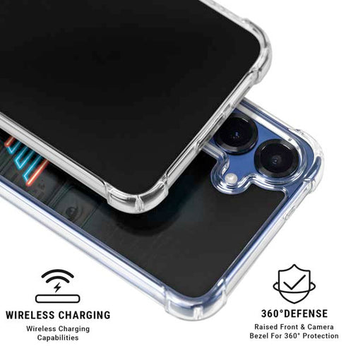 Wonder Woman 1984 (2020) Neon Logo Galaxy S25 FE Clear Case
