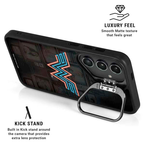 Wonder Woman 1984 (2020) Neon Logo Galaxy S25 FE Kickstand Case