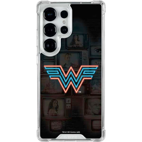 Wonder Woman 1984 (2020) Neon Logo Galaxy S25 Ultra Clear Case