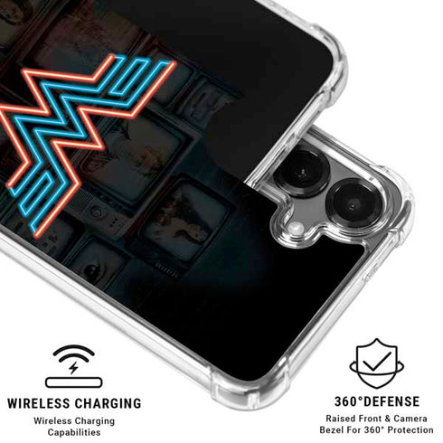Wonder Woman 1984 (2020) Neon Logo Galaxy S26 Clear Case