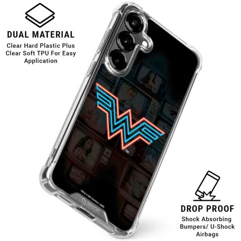 Wonder Woman 1984 (2020) Neon Logo Galaxy S26 Clear Case