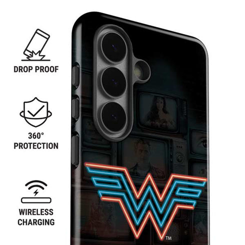Wonder Woman 1984 (2020) Neon Logo Galaxy S26 Impact Case