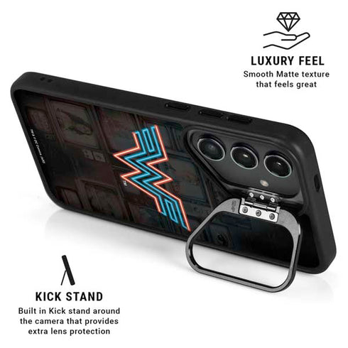 Wonder Woman 1984 (2020) Neon Logo Galaxy S26 Kickstand Case