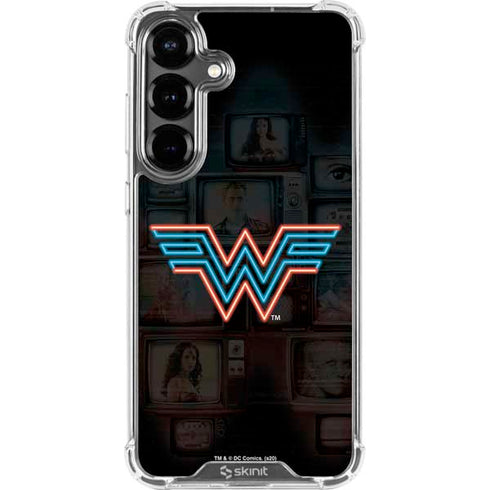 Wonder Woman 1984 (2020) Neon Logo Galaxy S26 Plus Clear Case