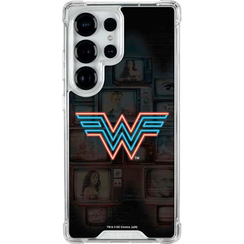 Wonder Woman 1984 (2020) Neon Logo Galaxy S26 Ultra Clear Case