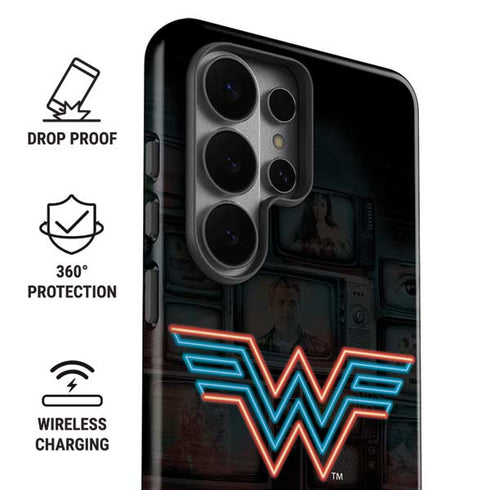Wonder Woman 1984 (2020) Neon Logo Galaxy S26 Ultra Impact Case