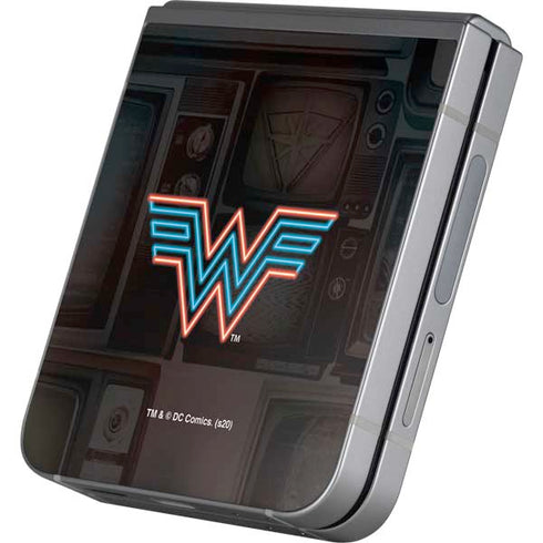 Wonder Woman 1984 (2020) Neon Logo Galaxy Z Flip6 Skin