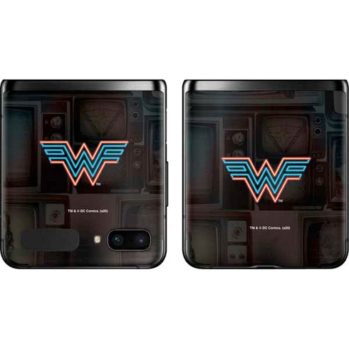 Wonder Woman 1984 (2020) Neon Logo Galaxy Z Flip Skin