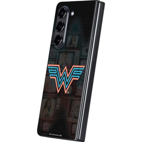 Wonder Woman 1984 (2020) Neon Logo Galaxy Z Fold5 5G Skin