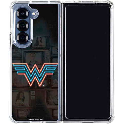Wonder Woman 1984 (2020) Neon Logo Galaxy Z Fold7 Clear Case