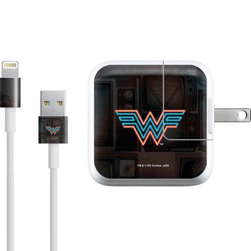 Wonder Woman 1984 (2020) Neon Logo iPad Charger (10W USB) Skin