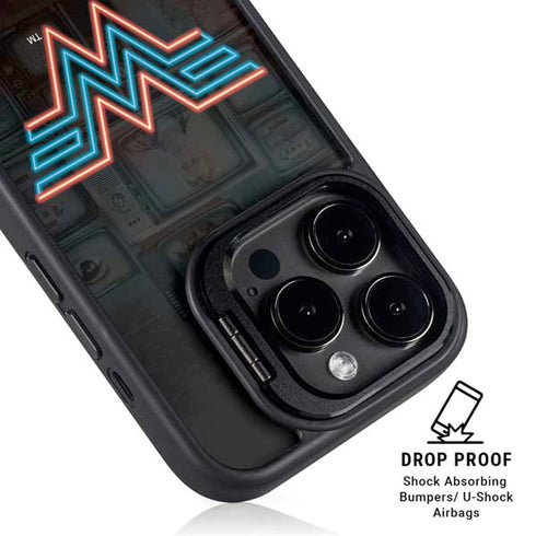 Wonder Woman 1984 (2020) Neon Logo iPhone 13 Pro Kickstand Case