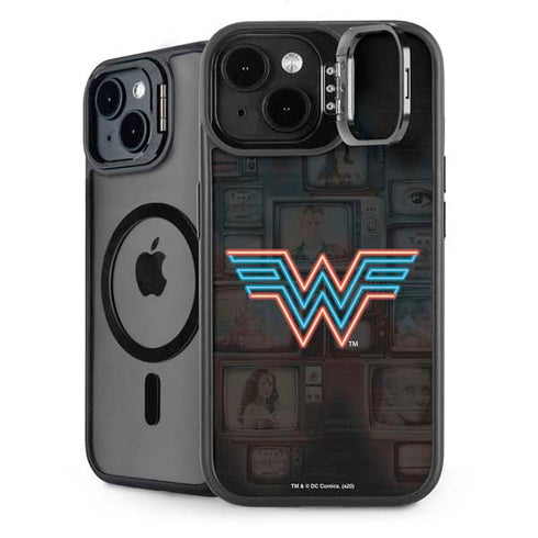 Wonder Woman 1984 (2020) Neon Logo iPhone 14 Kickstand Case