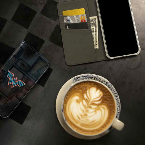 Wonder Woman 1984 (2020) Neon Logo iPhone 15 Folio Case