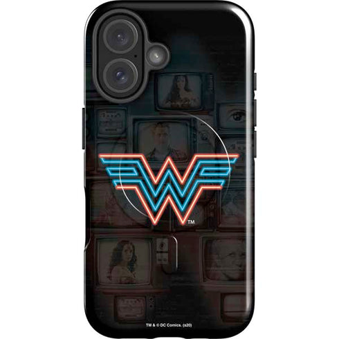 Wonder Woman 1984 (2020) Neon Logo iPhone 16 Magsafe Impact Case