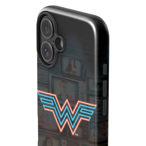 Wonder Woman 1984 (2020) Neon Logo iPhone 16 Plus Impact Case