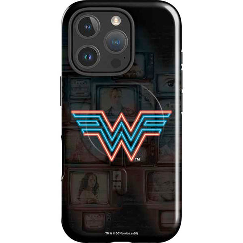 Wonder Woman 1984 (2020) Neon Logo iPhone 16 Pro Max Magsafe Impact Case