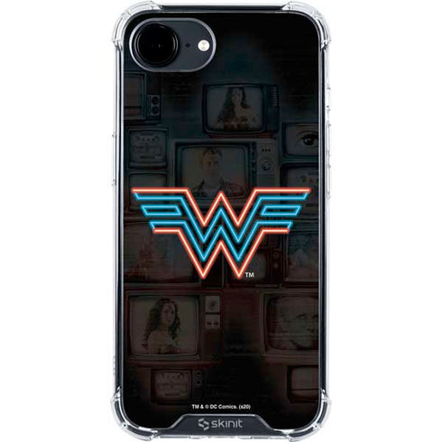 Wonder Woman 1984 (2020) Neon Logo iPhone 16e Clear Case
