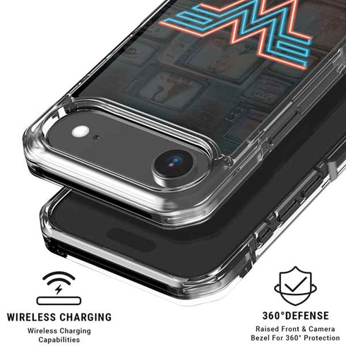 Wonder Woman 1984 (2020) Neon Logo iPhone 17 Air Clear Case