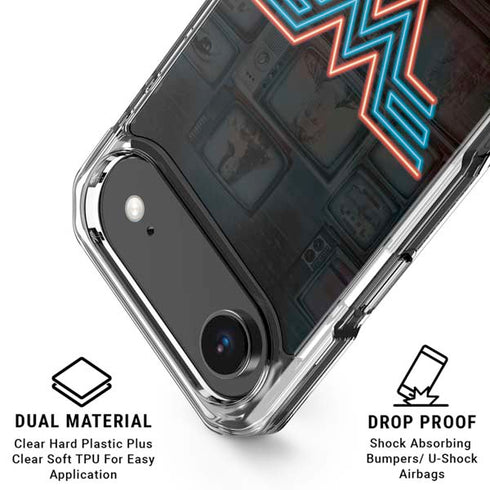 Wonder Woman 1984 (2020) Neon Logo iPhone 17 Air Clear Case