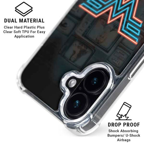 Wonder Woman 1984 (2020) Neon Logo iPhone 17 Clear Case