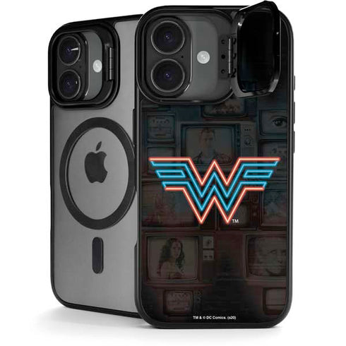 Wonder Woman 1984 (2020) Neon Logo iPhone 17 Kickstand Case