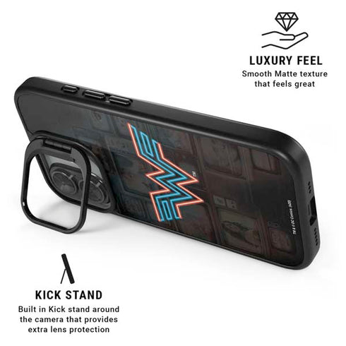 Wonder Woman 1984 (2020) Neon Logo iPhone 17 Kickstand Case