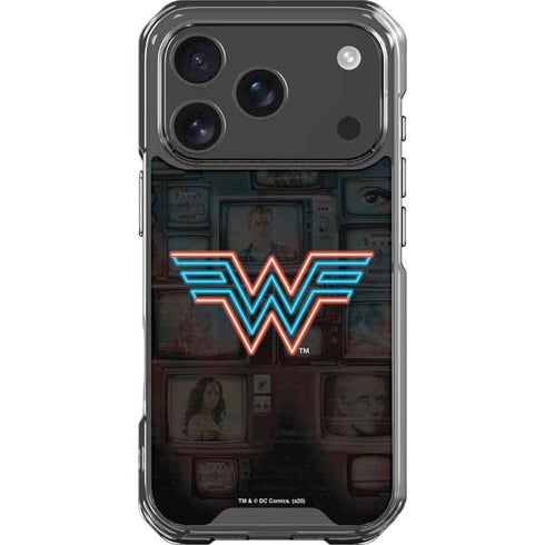 Wonder Woman 1984 (2020) Neon Logo iPhone 17 Pro Clear Case