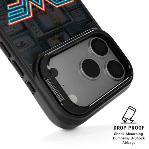 Wonder Woman 1984 (2020) Neon Logo iPhone 17 Pro Kickstand Case