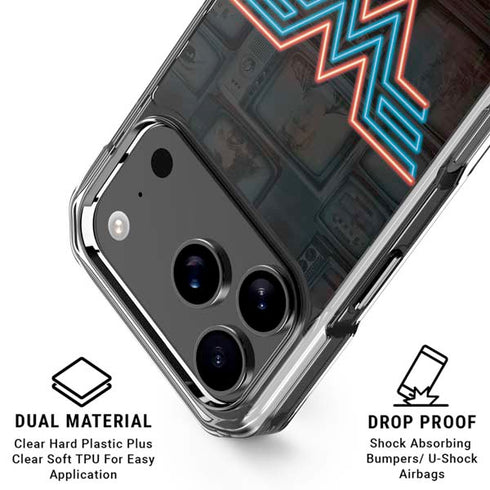 Wonder Woman 1984 (2020) Neon Logo iPhone 17 Pro MagSafe Case