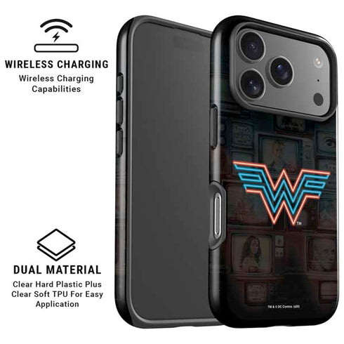 Wonder Woman 1984 (2020) Neon Logo iPhone 17 Pro Magsafe Impact Case