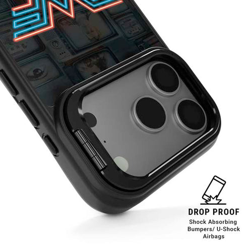 Wonder Woman 1984 (2020) Neon Logo iPhone 17 Pro Max Kickstand Case